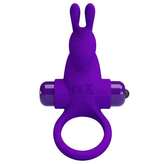 Кольцо эрекционное в виде кролика Pretty Love Vibrant Penis Ring 1 фиолетовое Sex Aura Киев