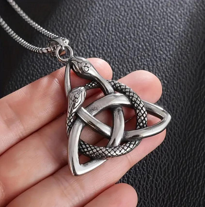 Підвіска-амулет для чоловіків у скандинавському стилі «Кельтський вузол Трикветр», Скандинавський ке Київ - фото 1