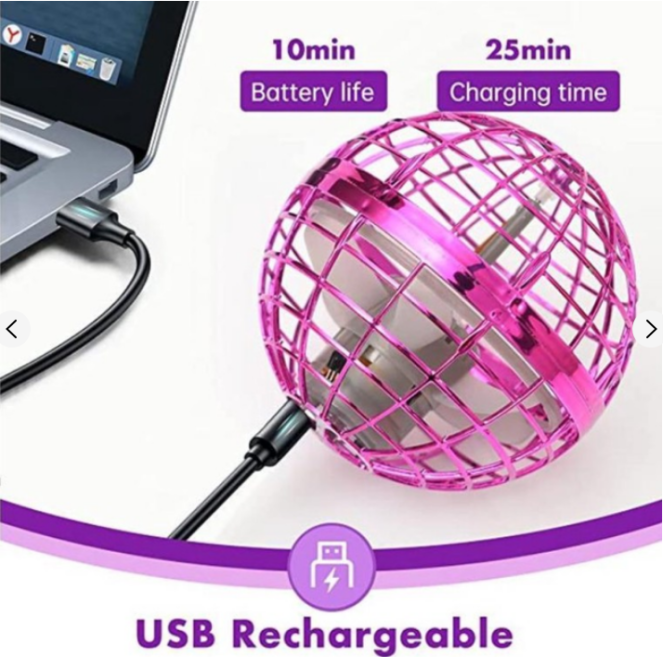 Летающий шар-спиннер Flynova pro 368FN(Pink) со светом Винница - изображение 5