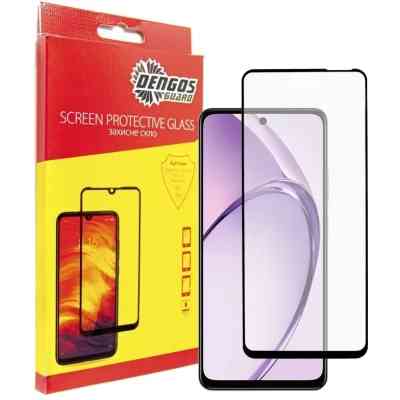 Стекло защитное Dengos Full Glue OPPO A3 (black) (TGFG-373) Винница