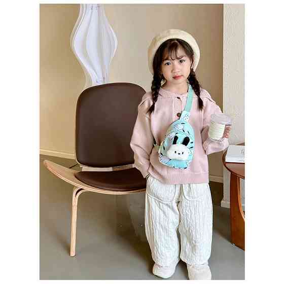 Детская сумка TD-34 Kuromi с аниме через плечо на одно отделение с ремешком Turquoise Киев