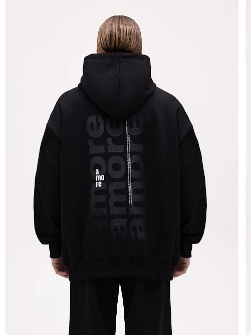 Худі жіноче, світшот чорний, модна толстовка 2700754044 розмір 42 Дніпро - фото 1