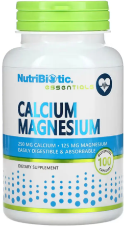 Кальций и Магний Nutribiotic Calcium Magnesium 100 капс Киев
