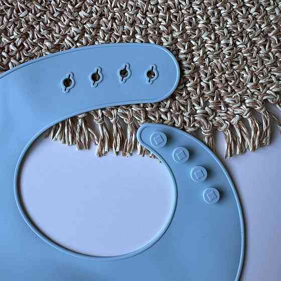 Набор детской силиконовой посуды для первого прикорма 9 предметов на присосках Голубой пакунок малюка Киев