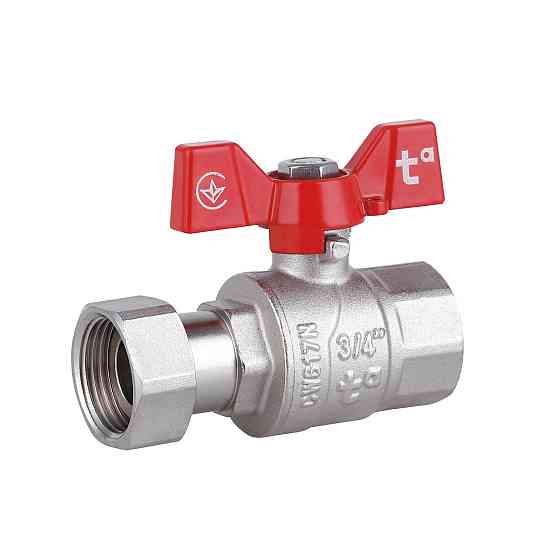 Кран кульовий з накидною гайкою Thermo Alliance Forte 3/4" ВР для води прямий SF260W20 Київ