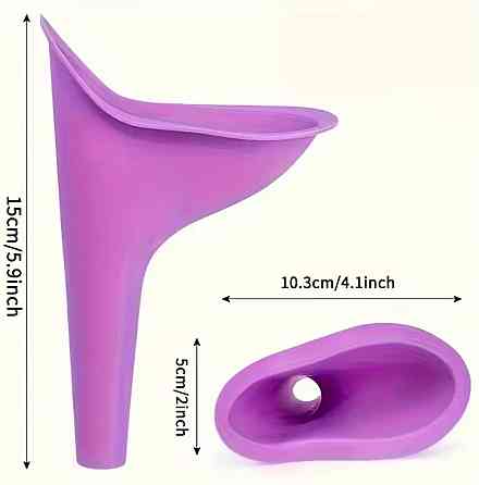 Силиконовый женский писсуар 15 см фиолетовый Киев