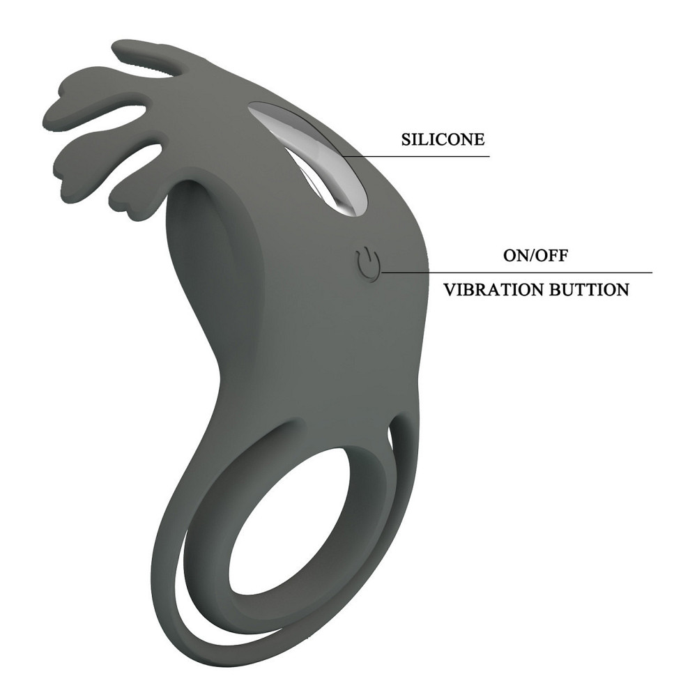Кільце ерекційне Pretty Love - Master ring, 7 vibration functions, BI-210311-2 Sex Aura Київ - фото 9