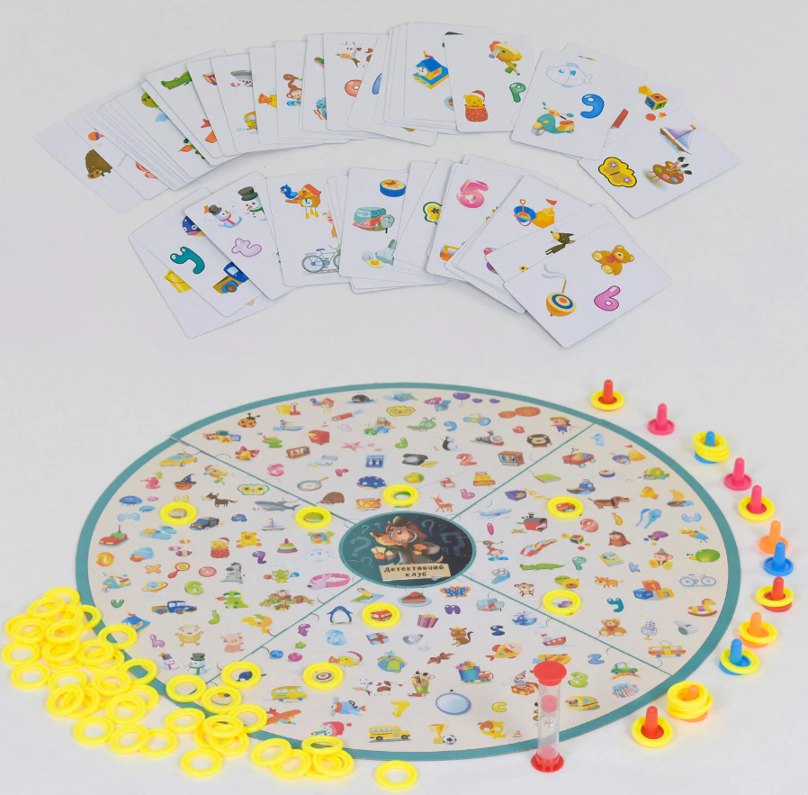 Настільна гра Детективний клуб 4FUN Game Club пісочний годинник карти ігрове поле фішки (54054) Чернігів - фото 2