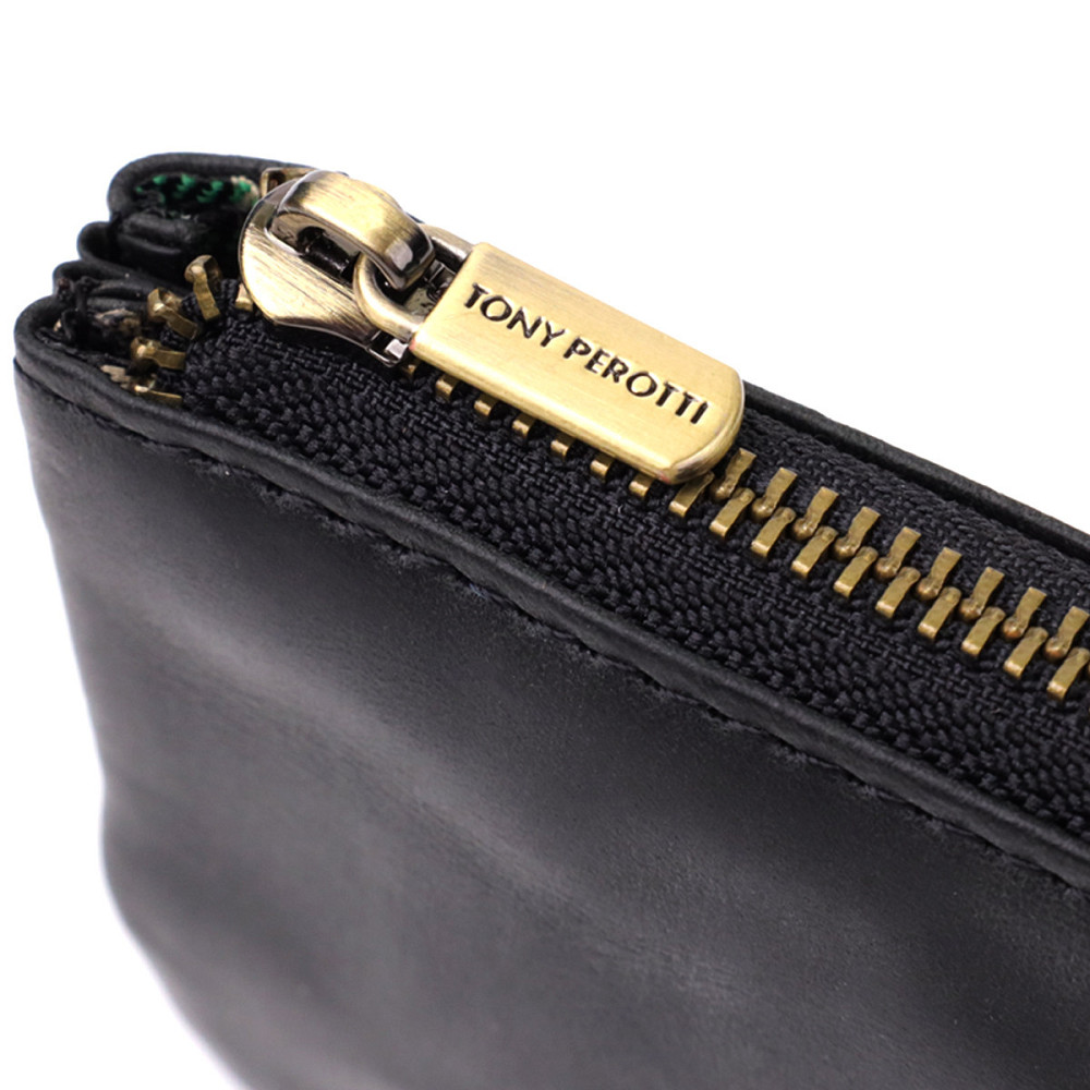 Удобная ключница на два отделения из матовой натуральной кожи Tony Perotti 20836_1 (3350 nero) Черный Киев - изображение 6