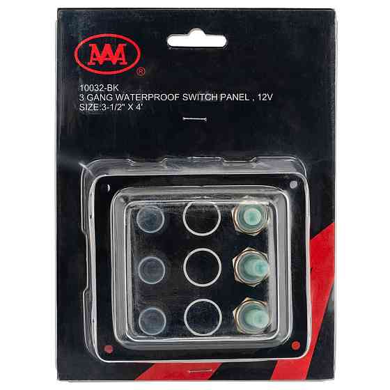 Панель на 3 переключателя Тайвань 10032-BK Черкассы