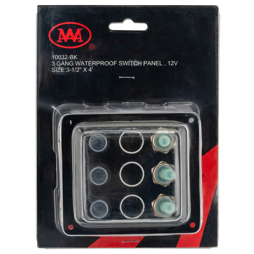 Панель на 3 переключателя Тайвань 10032-BK Черкассы - изображение 3