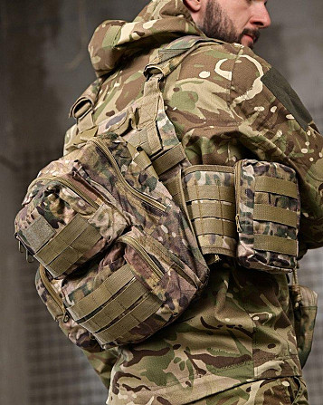 Плитоноска 4 точки скидання Single sword mtk з рюкзаком РП7354 Київ - фото 7