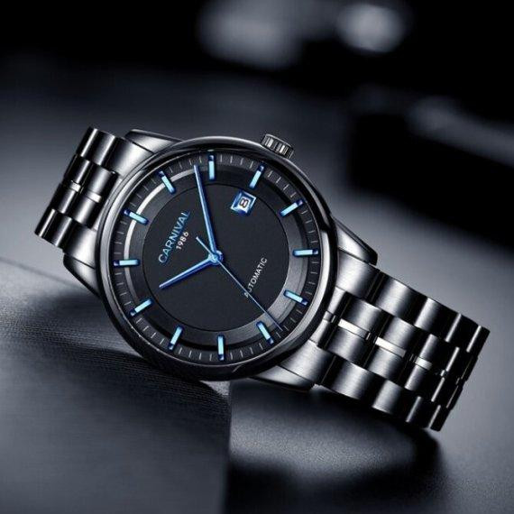 Годинник чоловічий механічний Carnival Special Smoky Magnetic (2 ремінці) Вінниця - фото 5