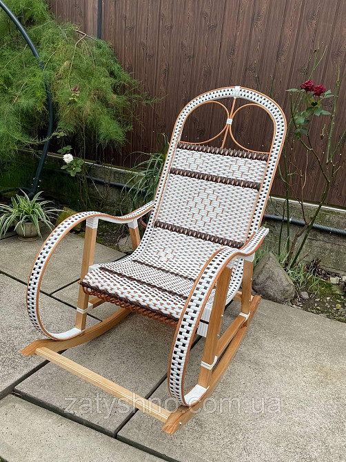 Качалка из лозы плетеная белая Киев - изображение 2