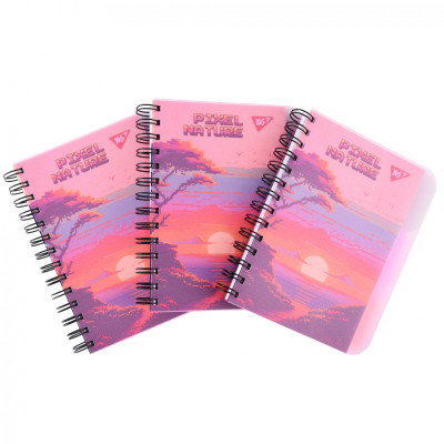 Блокнот Yes В6 Pixel nature 144 аркуша пластикова обкладинка (681988) Вінниця - фото 2