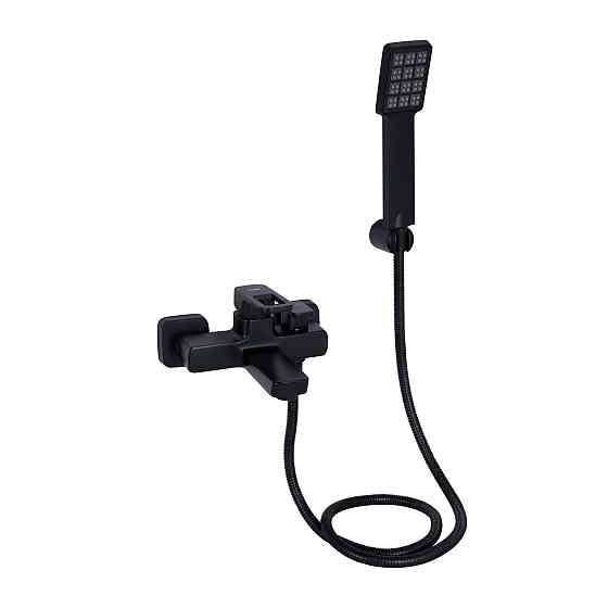 Змішувач для ванни Lidz Wawel 006 (з душовим гарнітуром) (k35) LDWAW006BLA45393 Black Київ