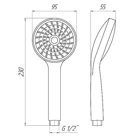 Душевая лейка Globus Lux NSD-880 (000013409) Киев