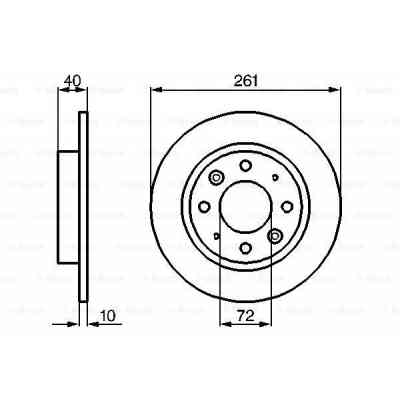 Гальмівний диск Bosch 0 986 479 018 Вінниця