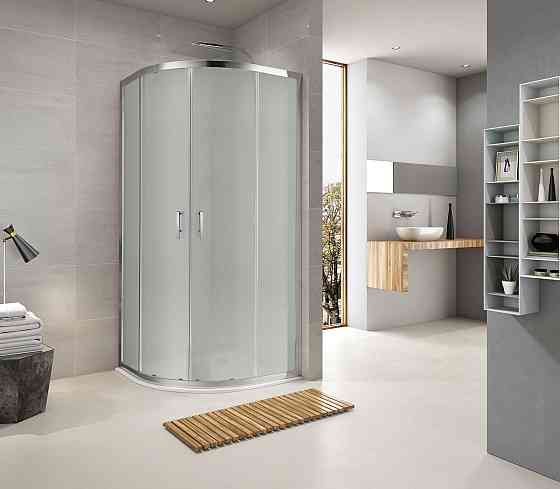 R12080RG Душевая кабина ROUND полукруглая 1200x800x1900 мм стекло grape (2 части) Киев