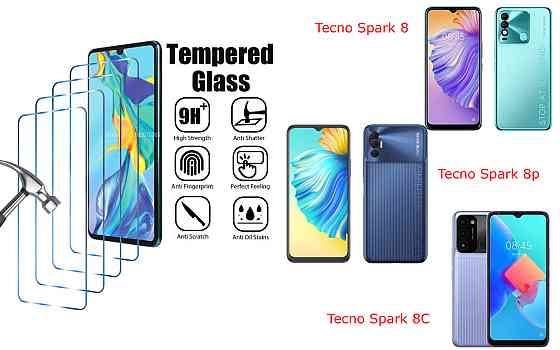 Защитное стекло ArmorGlass для Tecno Spark 8, Spark 8p, Spark 8C – устойчивое к царапинам и ударам Киев