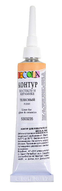 Контур по склу та кераміціПрофесійна 352882 тілесний, 18мл, шт Київ - фото 1
