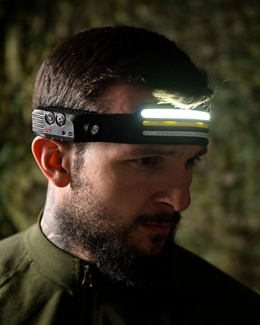 Налобний сенсорний ліхтарик червоного світіння CB-689-3 ПП7739 Одеса - фото 7