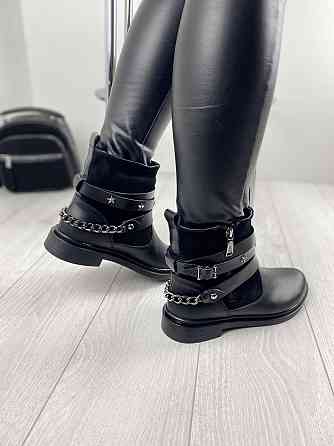 Черевики жіночі M.KRAFT чорні шкіра+замша натуральна 37р. (2505) Коломия