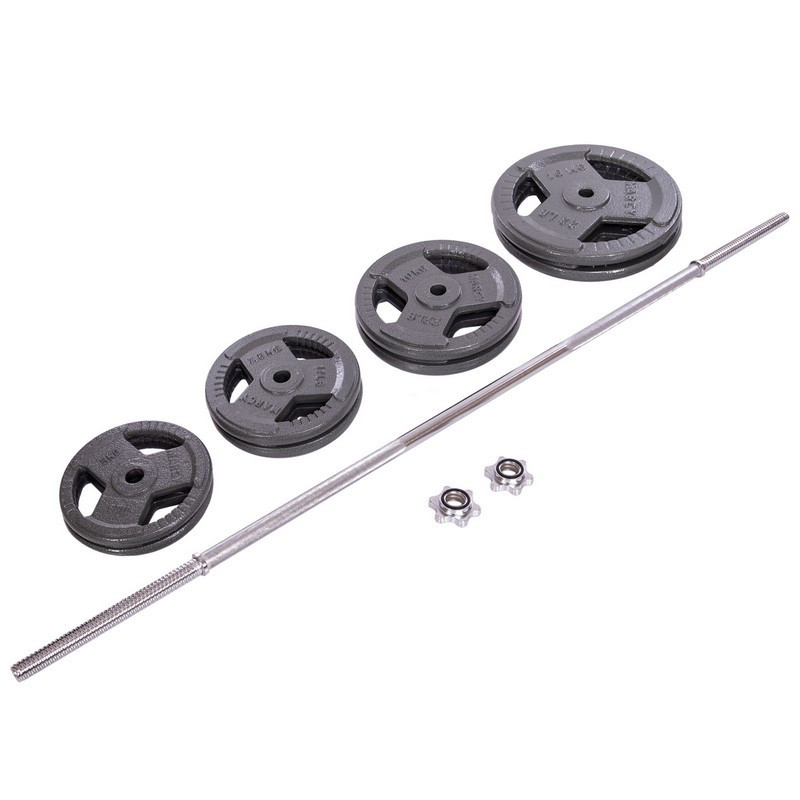 Штанга пряма зі сталевими блінами на 80 кг довжина-1,8 мм SPORT 2431-80 Київ - фото 6