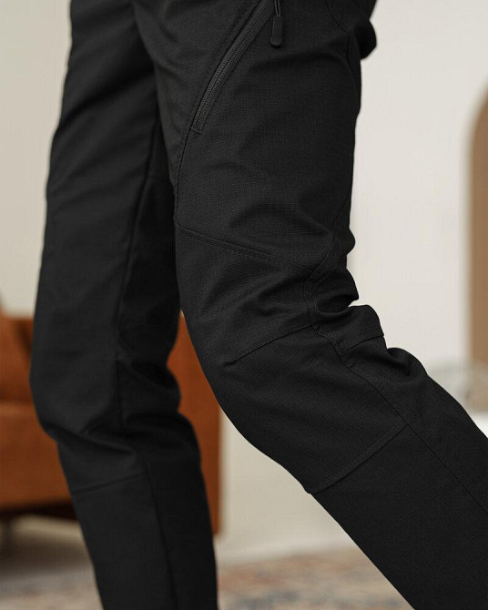 Штани чоловічі ріп-стоп чорні. Штани ріп-стоп повсякденні чорні Pobedov Expedition Київ - фото 9