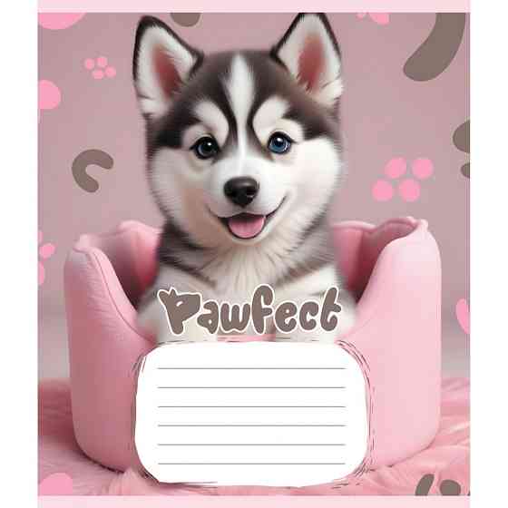 Зошит учнівський "Цуценята" 012-510126C-4 в косу лінію, 12 аркушів Вінниця