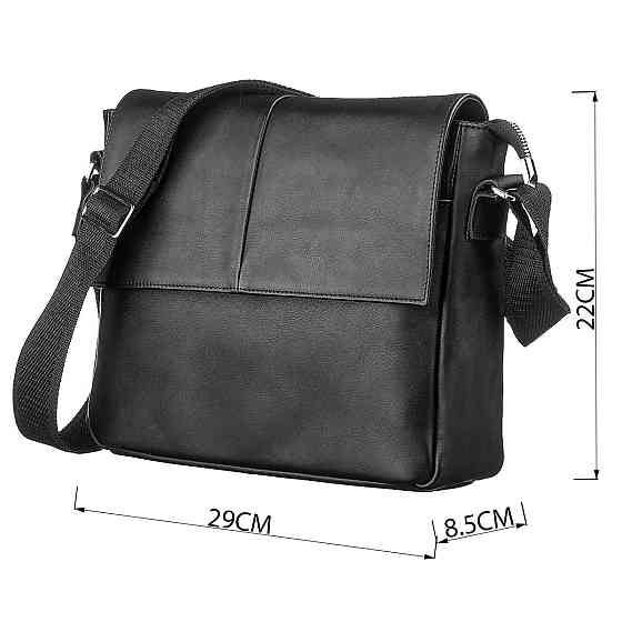 Сумка SHVIGEL 00858 шкіряна Чорна Київ