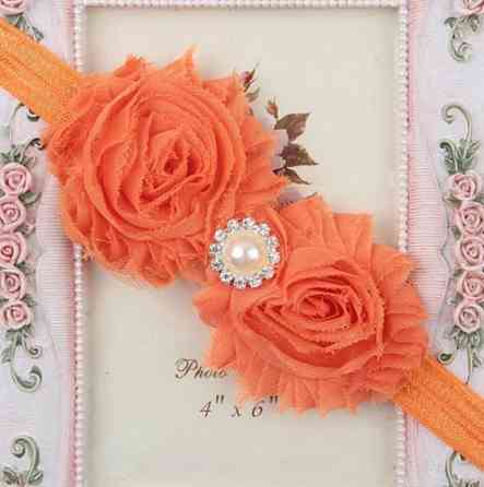 Повязка детская на голову one size оранжевый Киев