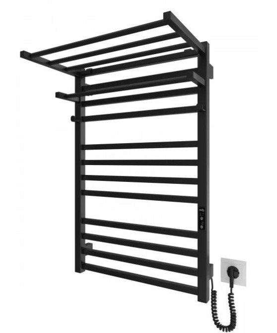 Полиця для рушників навісна HF Sheffield 520x284 black matt Київ - фото 4