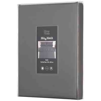 Простирадло Ardesto Mix&amp;Match Premium 100% бавовна, сатин сірий 180х240 см (ART1824FSY) Вінниця