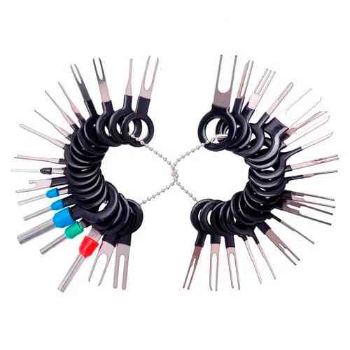 Набор съемников 36шт для извлечения пинов контактов из разъемов авто Винница