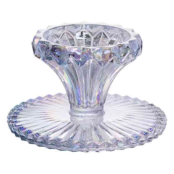 Тортівниця на ніжці Ø19 см скляна кругла підставка для торта, капкейків, тістечок HP-19-148S Коломия