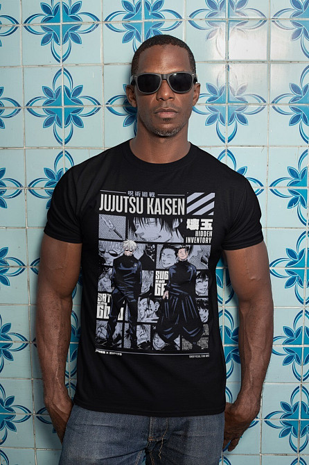 Футболка аниме Магическая битва оверсайз (S/M/L) Черний AnimeJ0066 Днепр - изображение 3