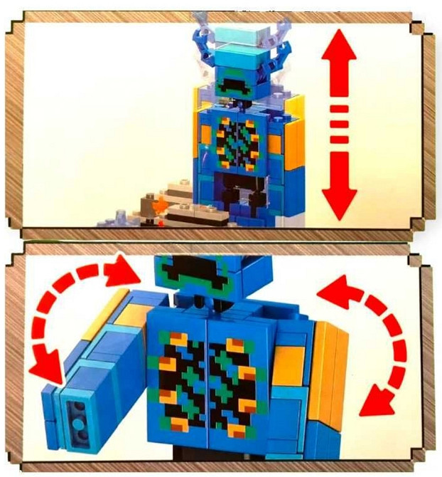 Lego MINECRAFT, Лего Майнкрафт Битва в глибинній темряві (Варден) 457 дітей. Київ - фото 5