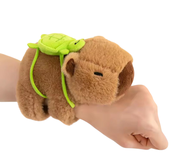 М'яка плюшева іграшка на руку Капібара 18 на 12 см коричневий Київ