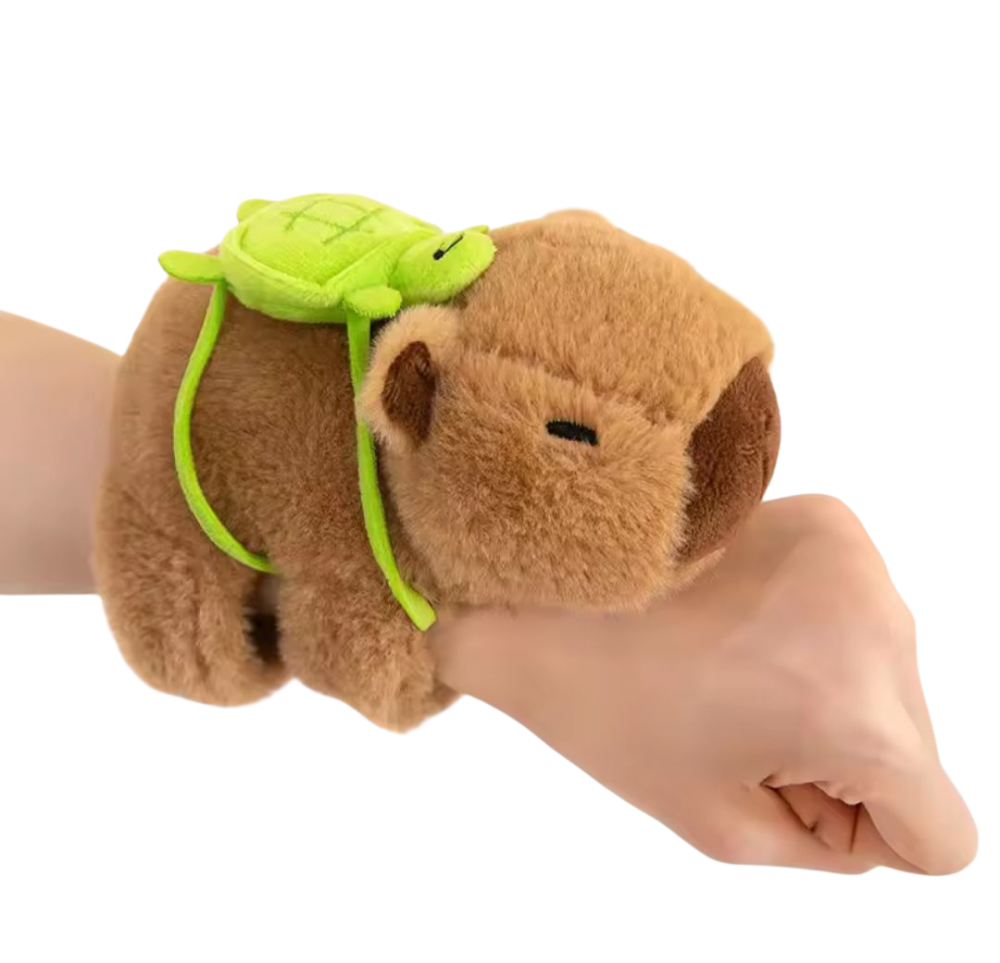 М'яка плюшева іграшка на руку Капібара 18 на 12 см коричневий Київ - фото 6