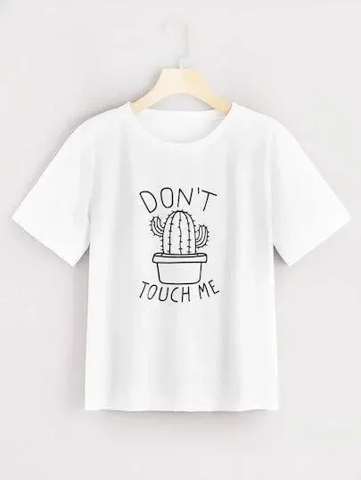 Футболка женская с принтом  42 Белая 2664082108 Днепр - изображение 1