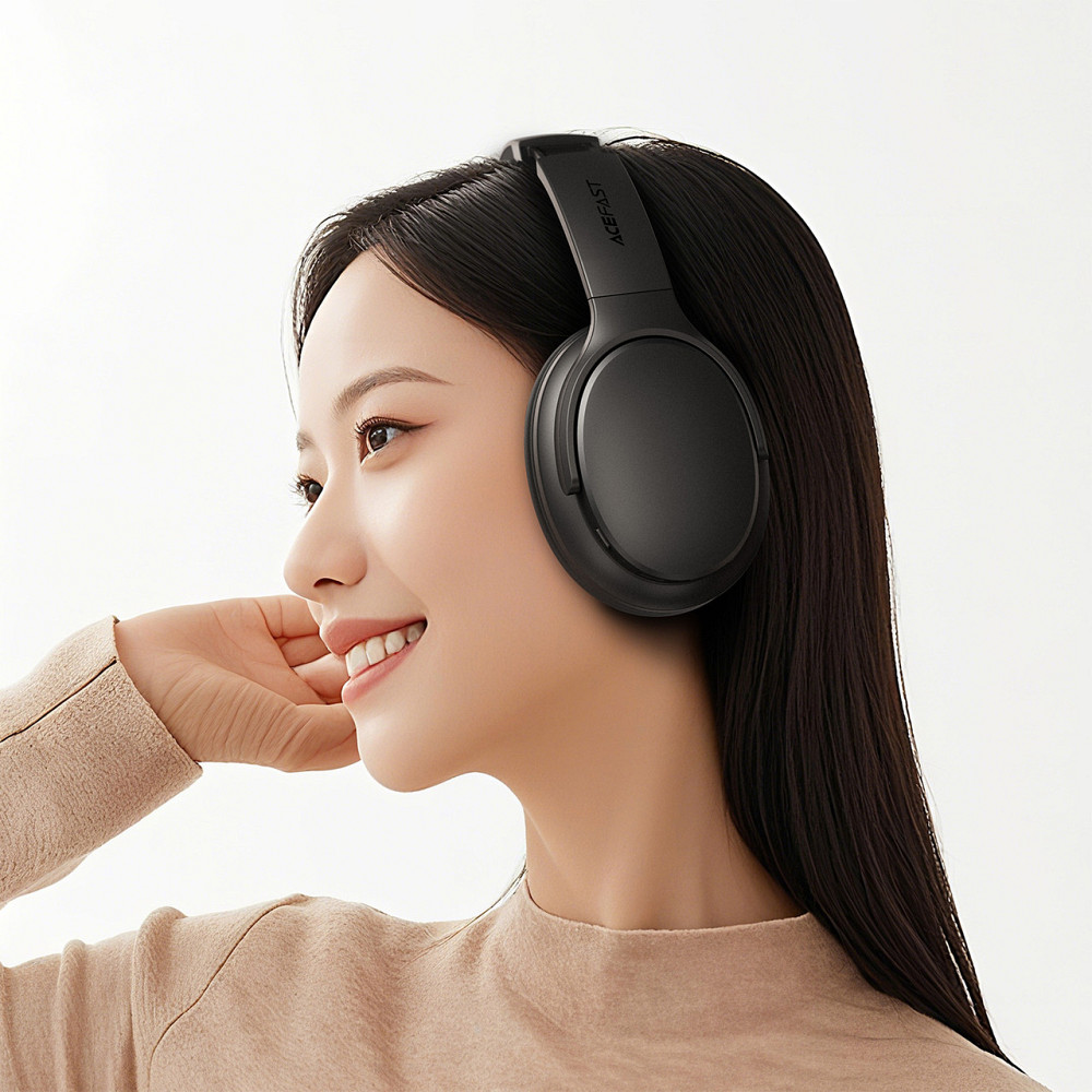 Бездротові накладні навушники ACEFAST H10 wireless headset Black Одеса - фото 9
