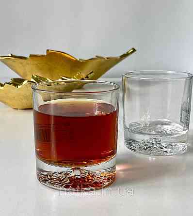 Набір склянок OLens "Фудзіяма" 250 мл 6 шт. низький прозорий для дому та ресторанів 102-698 Київ