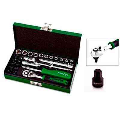 Набір інструментів Toptul автомобільний 1/4" 27од. (GCAD2701) Вінниця