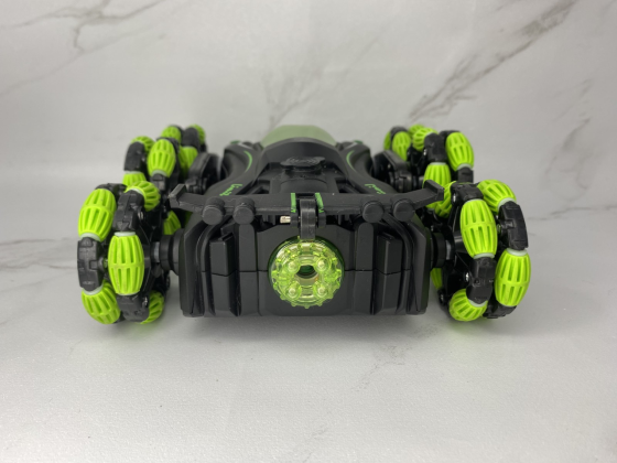 Б/В Трюкова машинка-перевертень Stunt Spray Truck PRO 6WD 1:18, 2.4 GHz, обертання 360°, LED, парогенератор, акумулятор, зелена Київ