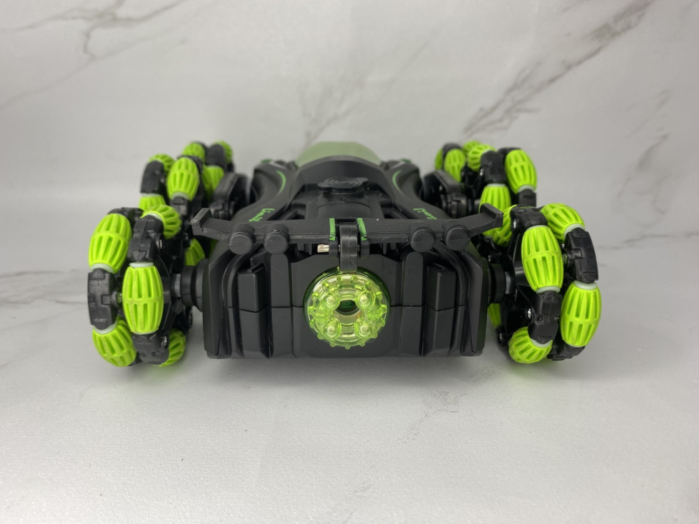 Б/В Трюкова машинка-перевертень Stunt Spray Truck PRO 6WD 1:18, 2.4 GHz, обертання 360°, LED, парогенератор, акумулятор, зелена Київ - фото 6