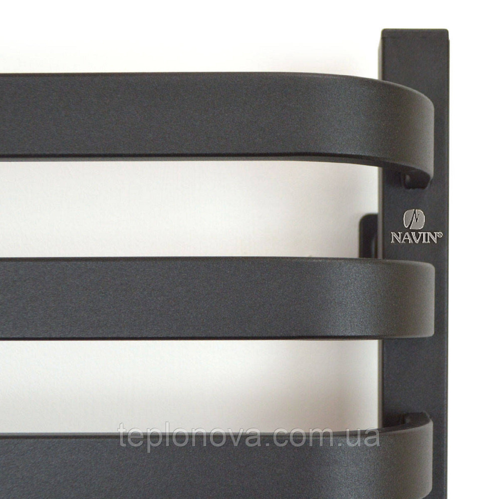 Сушарка для рушників електрична Navin Stugna 480х1200 Sensor ліва чорний муар Чернівці - фото 2