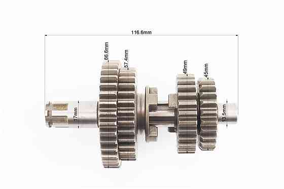 Коробка передач (два вали з шестернями) d-14мм під сепаратор, тип 1 Киев