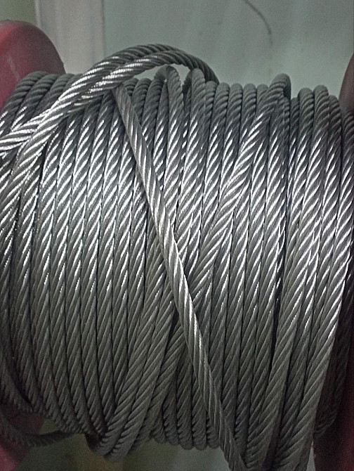 Трос "GoralMet" з нержавіючої сталі марки AISI 316, діаметром 5,0 мм, 7х19, бобіна пластикова, намотка 100 м Киев - изображение 3