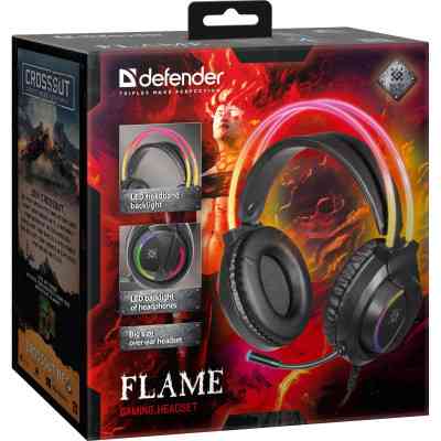 Наушники Defender Flame RGB Black (64555) Винница